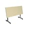 Kobe Rectangle Mobile table, 48" W, 29" H, Laminate Top, Maple MKFTM4830PL47BE - alternate 2